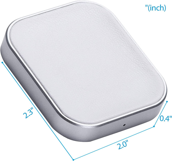 For Airpod Charger, Designed Wireless Charger for Airpods 4(Anc)/3Rd/2Nd Gen, for New Airpod Pro 3 (2025)/ 2Nd Gen, Wireless Earbuds, Slim & Compact for Travel Home Office, (Silver+White)